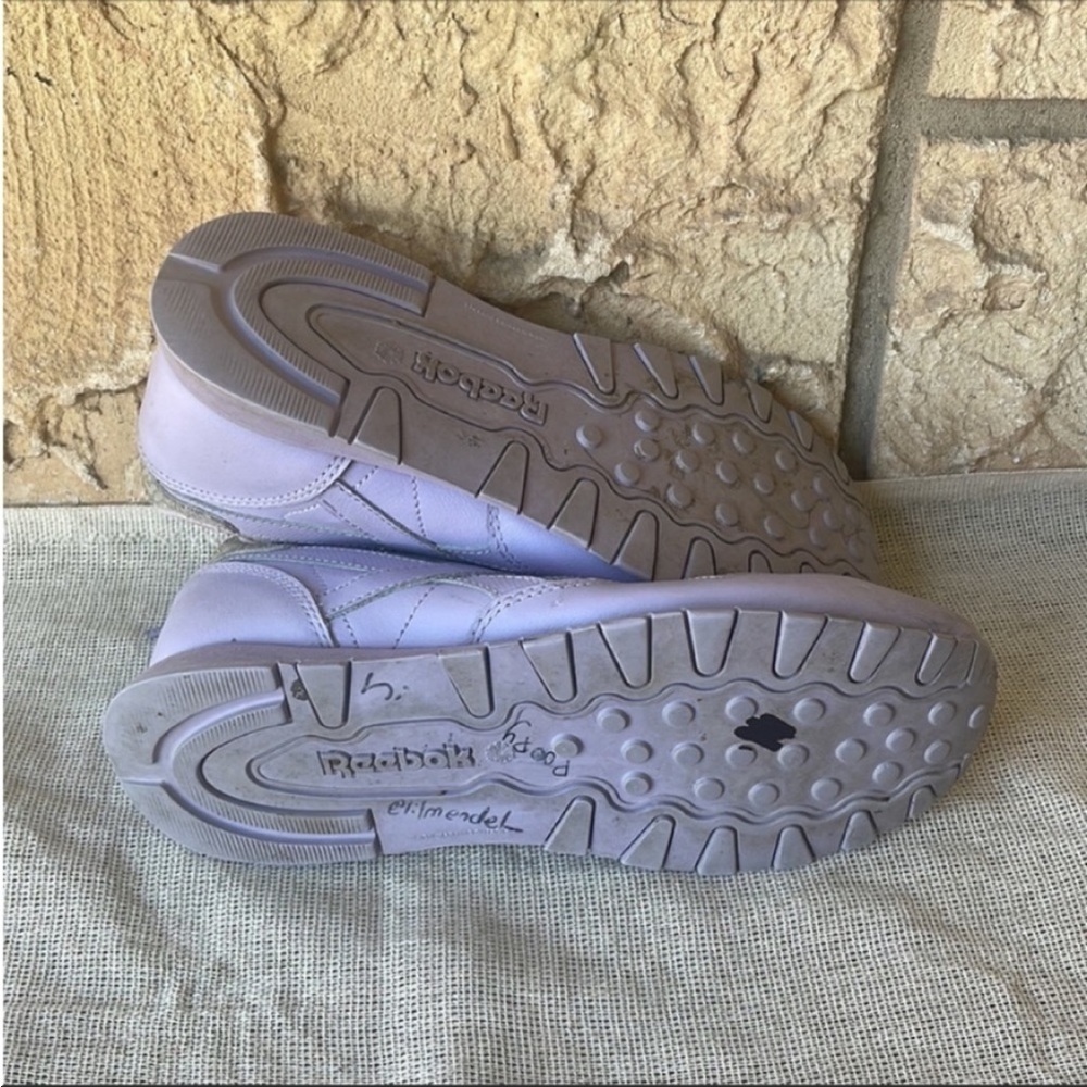 Reebok Classic Leather Metallic Sneakers Purple Retro 90’s Y2k Size 6 Street - Picture 10 of 16